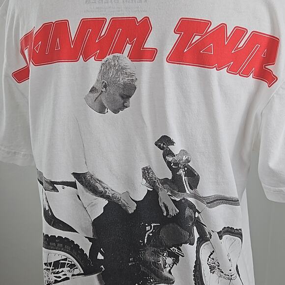 H&M x Justin Bieber 2017 Staduim Tour White T-Shirt Men's XS | Women's Medium - Picture 6 of 12